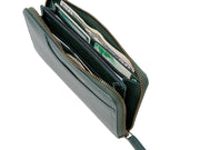 Oslo - Long Zipper Wallet / Emerald Green