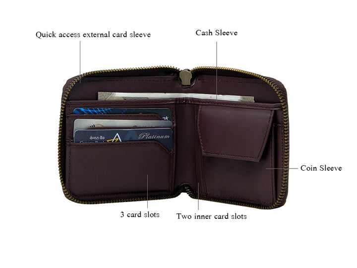 CECE - Leather Work Tote (Large) + Casa zipper Wallet - Burgundy