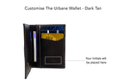 Urbane- Vertical Bifold Pull Tab Wallet - Dark Tan