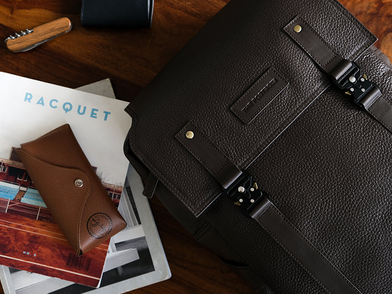 Transit Backpack - Dark Tan Nappa Leather