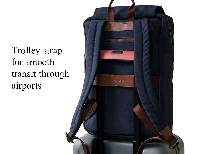 Transit 4.0 Backpack - Oxford Blue Cordura and Genuine Leather - 15L ...