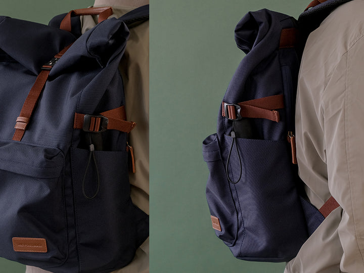 Reine Rolltop Backpack - Oxford Blue