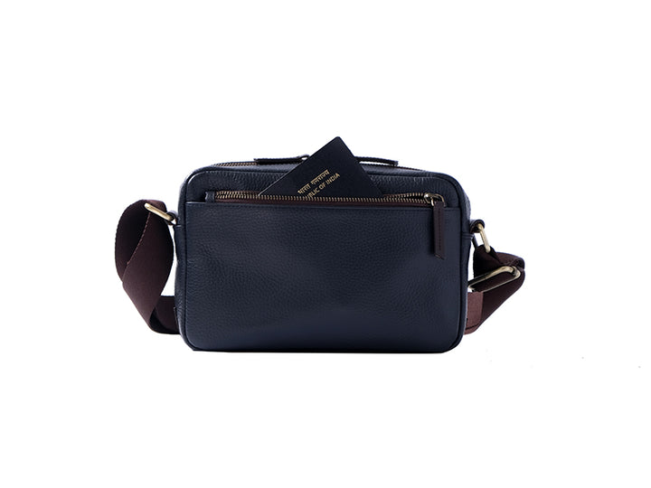 Osaka Cross Body Sling - Deep Sea Blue / Nappa Leather