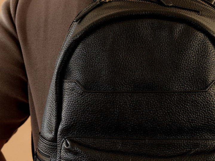 Pondi Backpack - Black Nappa Leather