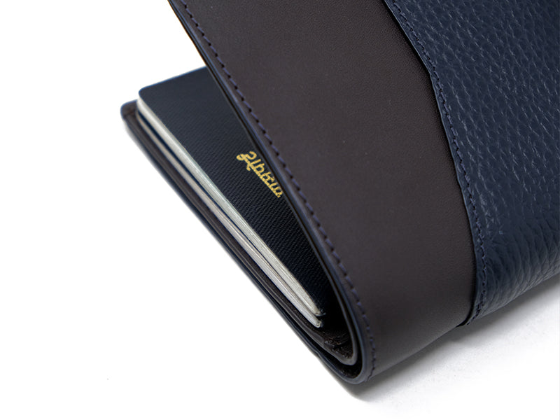 Away Travel Wallet - Blue & Dark Tan