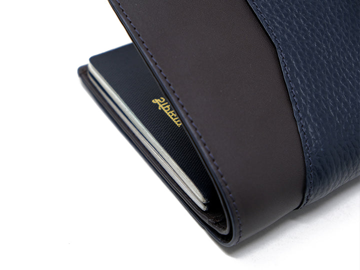 Away Travel Wallet - Blue & Dark Tan