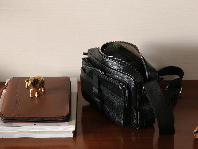 Osaka Cross Body Sling - Black / Nappa Leather