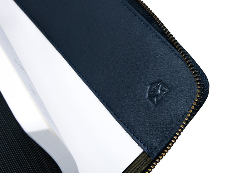 Oxford Zipper Diary Organiser 2.0 + Capsule Wallet (Blue)