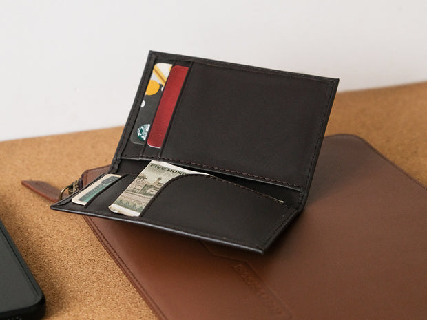 Capra - Card & Cash Wallet / Dark Tan