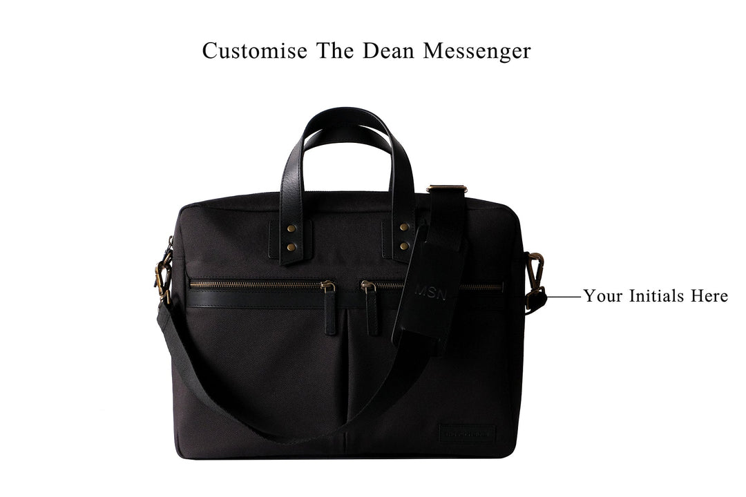 Dean Messenger - Laptop Workbag (Charcoal) + Desk Tray - Black (Regular)