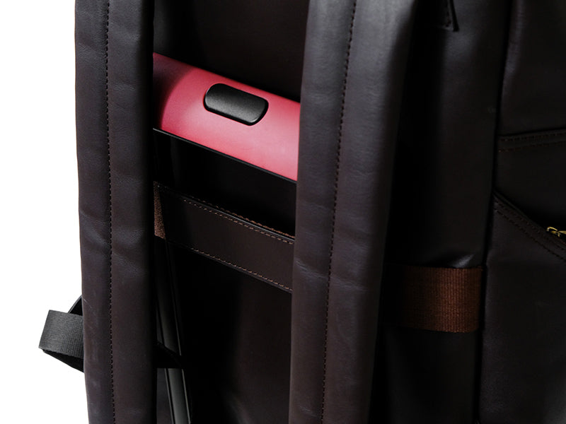 Transit Backpack - Dark Tan Genuine Nappa Leather – The Postbox