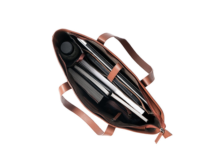 CECE - Leather Work Tote / Classic Tan