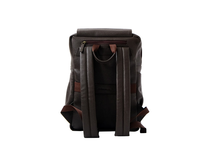 Transit Backpack - Dark Tan Nappa Leather