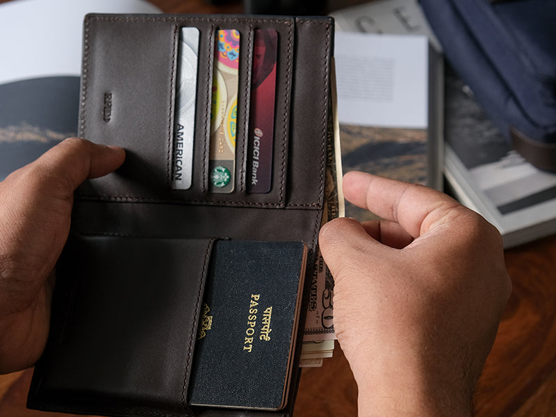 Away Travel Wallet - Dark Tan