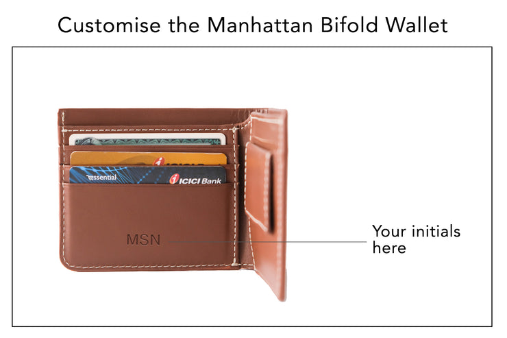 Manhattan Bifold Wallet - Tan