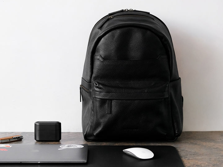 Pondi Backpack - Black Nappa Leather