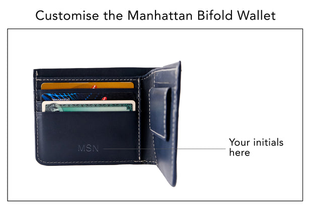 Manhattan Bifold Wallet - Deep Sea Blue