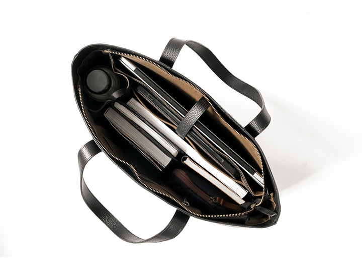 CECE - Leather Work Tote / Black