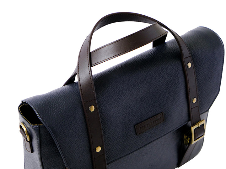 Covent Messenger - Blue & Dark Tan