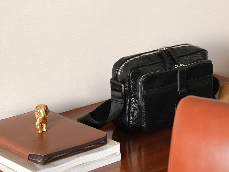 Osaka Cross Body Sling - Black / Nappa Leather