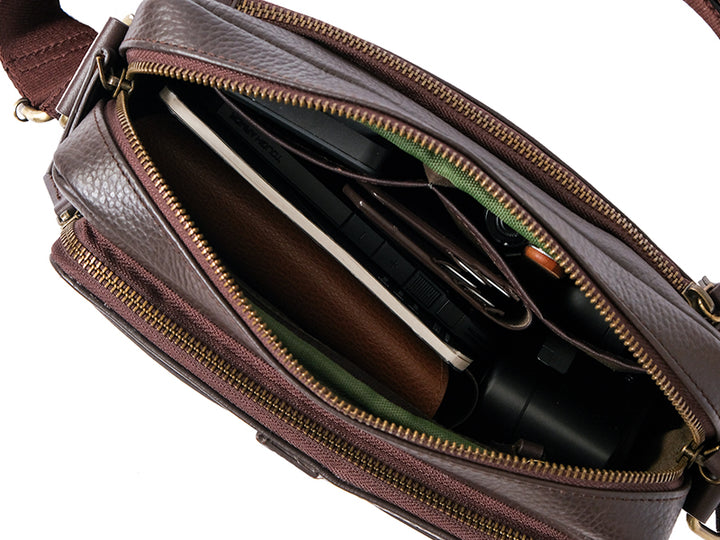 Osaka Cross Body Sling - Dark Tan / Nappa Leather