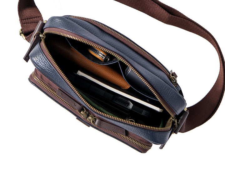 Osaka Cross Body Sling - Deep Sea Blue / Nappa Leather