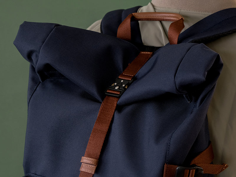Reine Rolltop Backpack - Oxford Blue