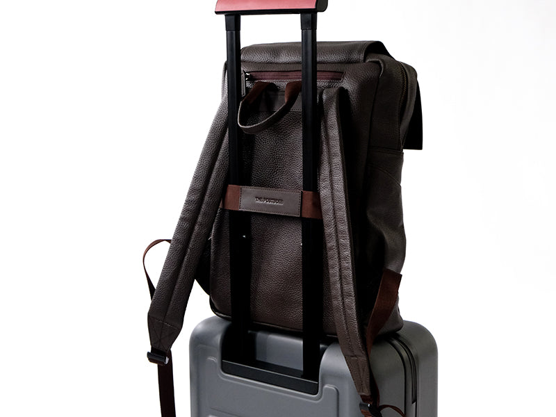 Transit Backpack - Dark Tan Nappa Leather