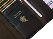 Wanderlust Passport Wallet - Dark Tan
