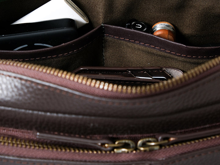 Osaka Cross Body Sling - Dark Tan / Nappa Leather