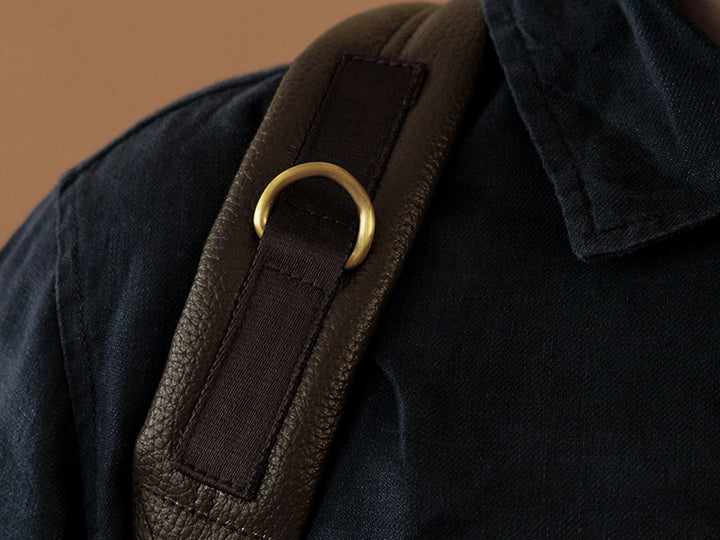 Pondi Backpack - Dark Tan Nappa Leather