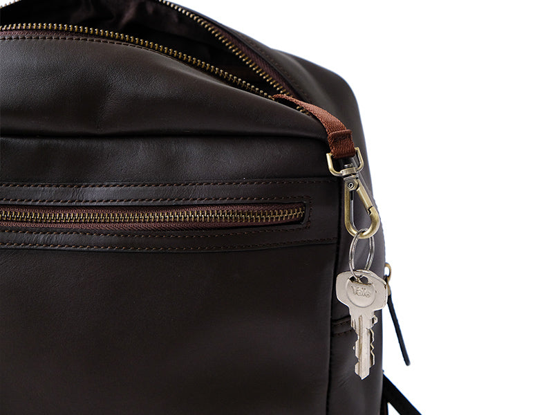 Transit Backpack - Dark Tan Genuine Nappa Leather – The Postbox