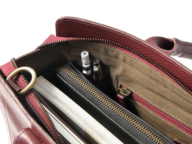 Hyde Work Bag / Burgundy