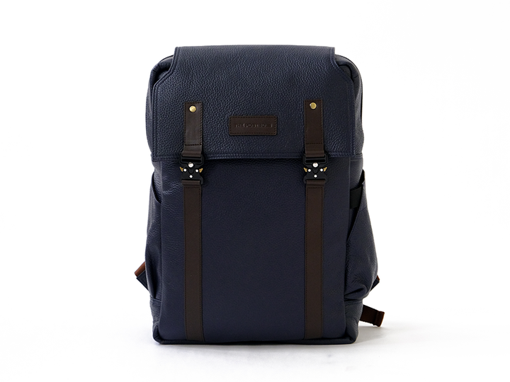 Transit Backpack - Blue Nappa Leather