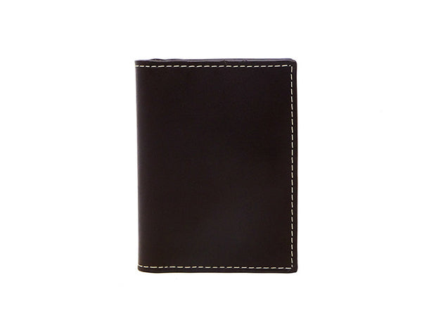 Urbane- Vertical Bifold Pull Tab Wallet - Dark Tan / Sample