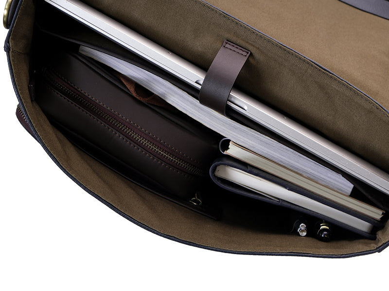 Covent Messenger - Blue & Dark Tan