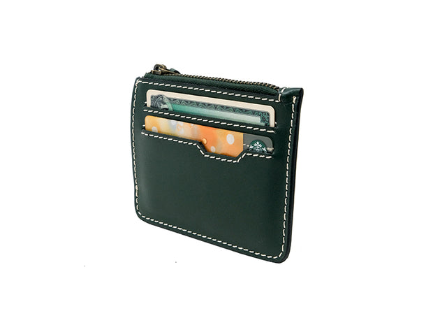 Stow Zipper Wallet - Emerald Green