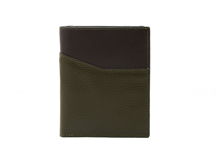 Away Travel Wallet - Moss Green & Tan