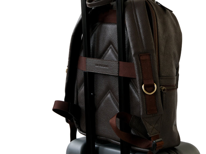 Pondi Backpack - Dark Tan Nappa Leather