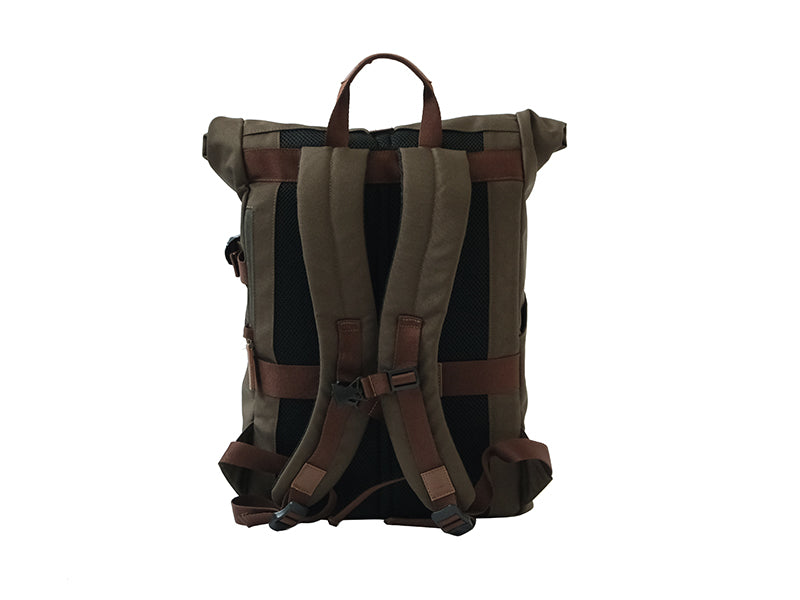 Reine Rolltop Backpack - Forest Green
