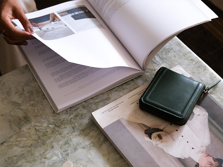 Casa Zipper wallet / Emerald Green