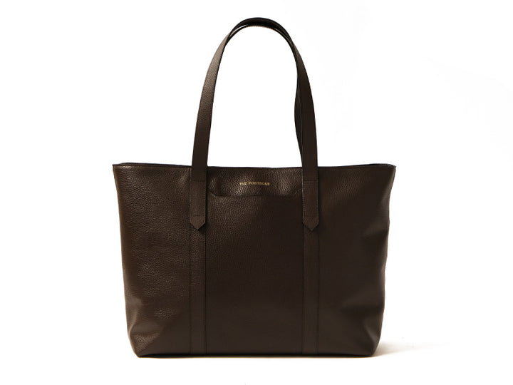 CECE - Leather Work Tote / Dark Tan