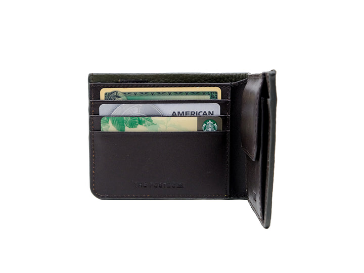 Manhattan Bifold Wallet - Moss Green