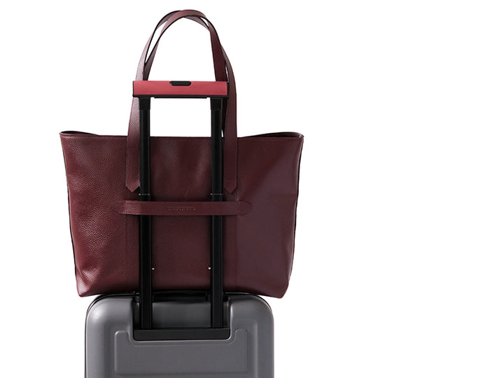 CECE - Leather Work Tote / Burgundy