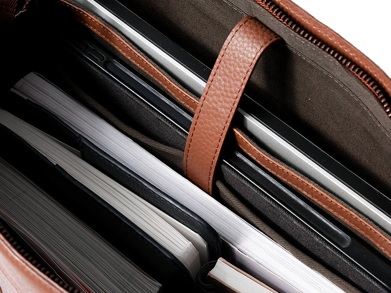 CECE - Leather Work Tote / Classic Tan