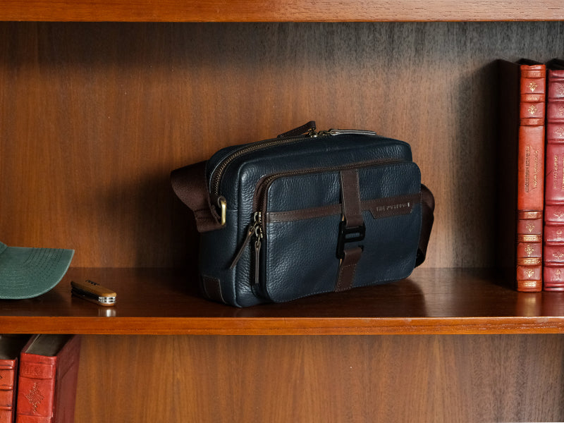 Osaka Cross Body Sling - Deep Sea Blue / Nappa Leather – The Postbox