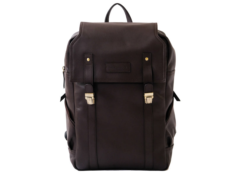 Transit Backpack - Dark Tan Genuine Nappa Leather – The Postbox