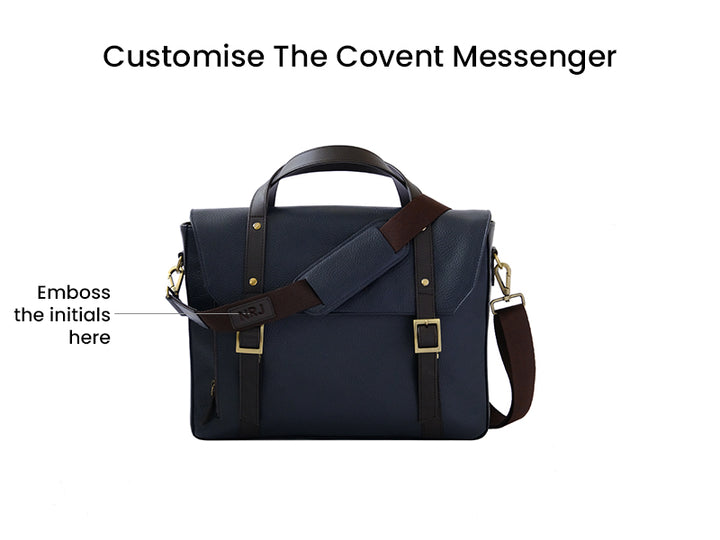 Covent Messenger - Blue & Dark Tan