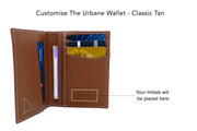Urbane - Vertical Bifold Pull Tab Wallet - Classic Tan