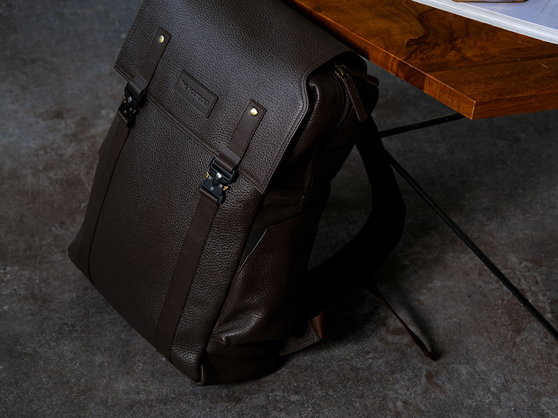 Transit Backpack - Dark Tan Nappa Leather